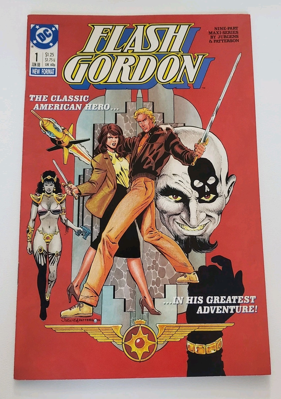 Nice grab — Flash Gordon #1 (DC, June 1988) — a full-blast, pulp-hero comeback w