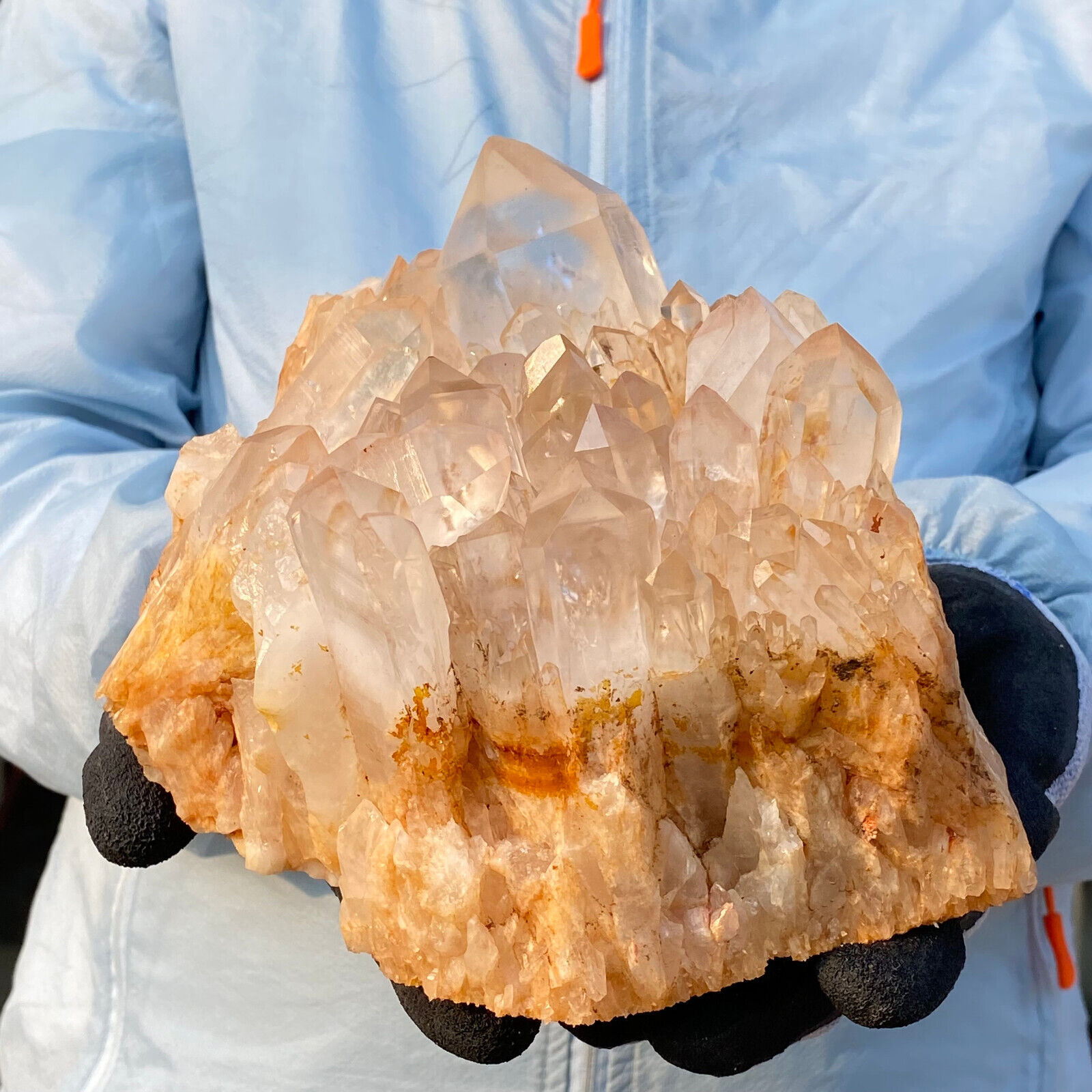 10LB Natural Clear White Quartz Crystal Cluster Rough Mineral Specimen Healing