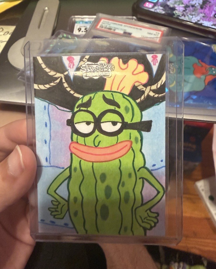 2025 Topps Chrome Spongebob Sketch (Kevin the Cucumber)
