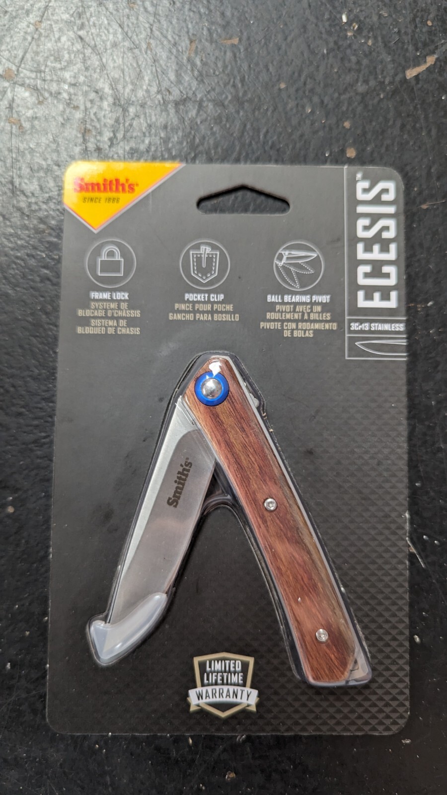 Smiths Ecesis Pocket Knife 3Cr13 Stainless Steel 51304