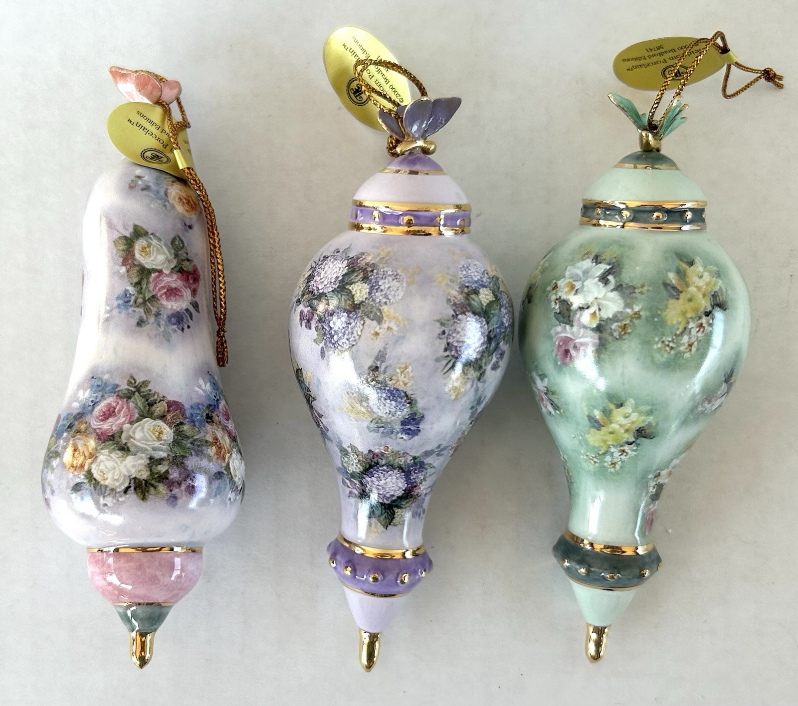 Bradford Editions Heirloom Christmas Ornaments  Cherished Chintz Lena Liu
