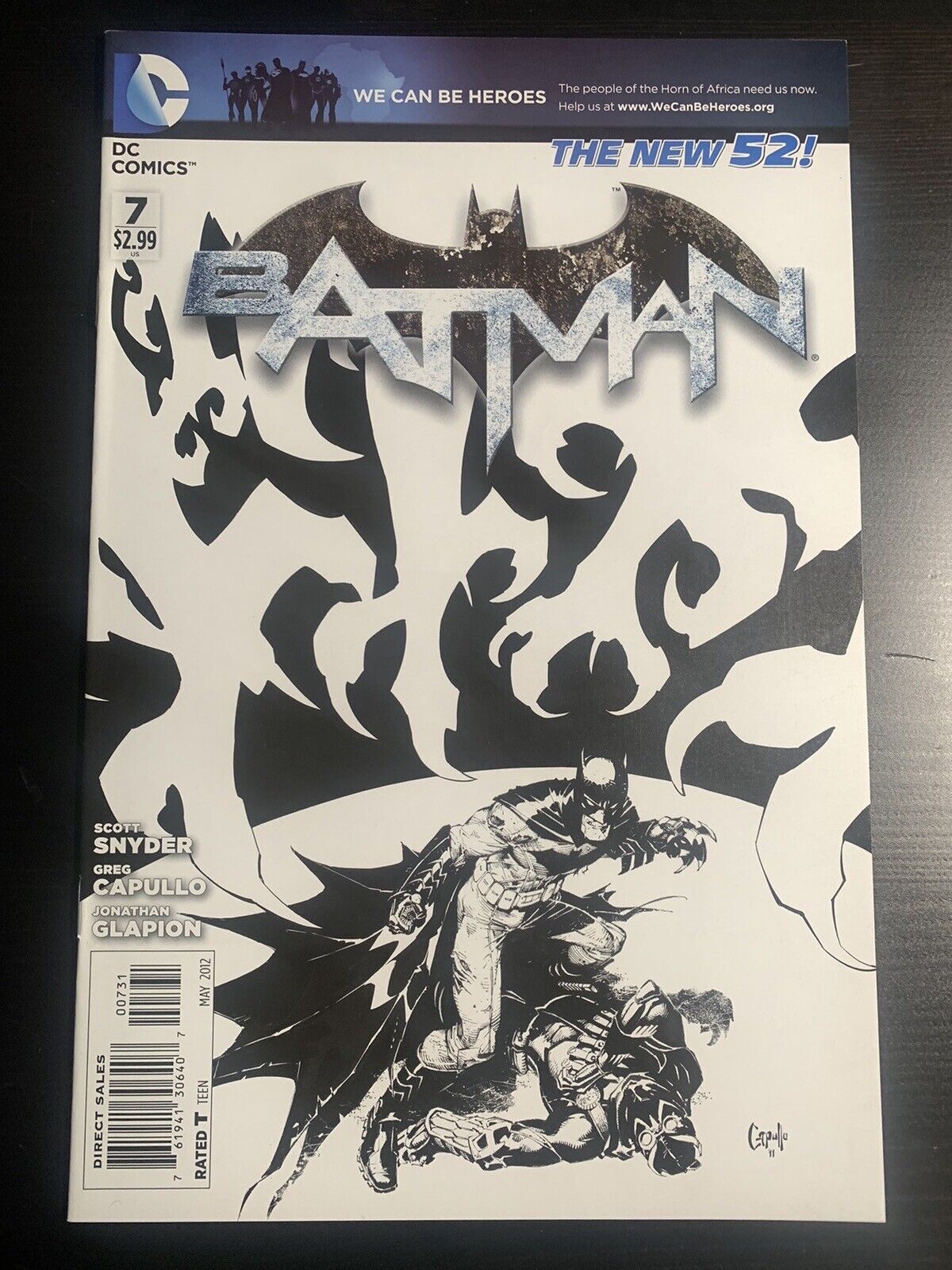 Batman #7 VF/NM DC 2012 1:200 Sketch Variant Capullo | Combined Shipping Avail
