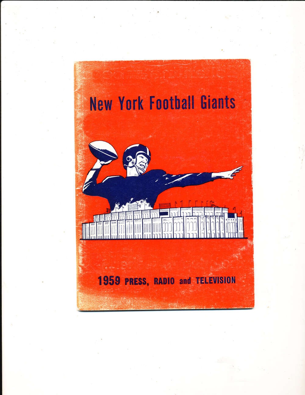 1959 New York Giants Press media guide ex bxa