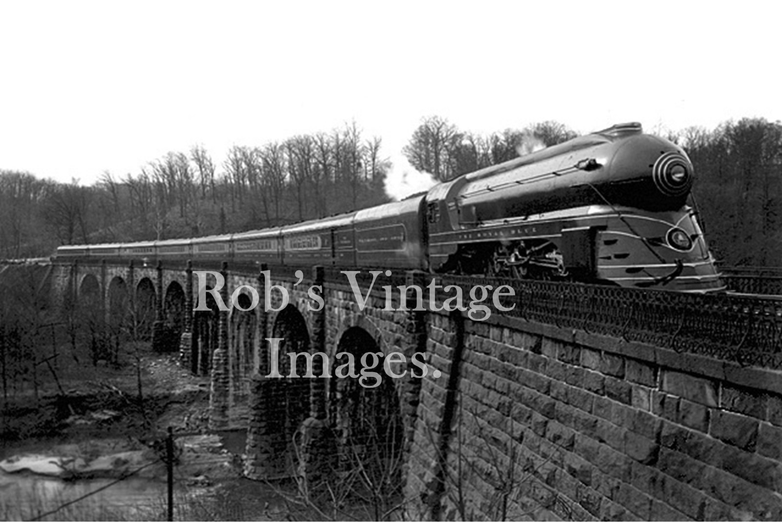 B&0 Baltimore & Ohio Royal Blue Railroad Bullet Steam locomotive train 3 photo