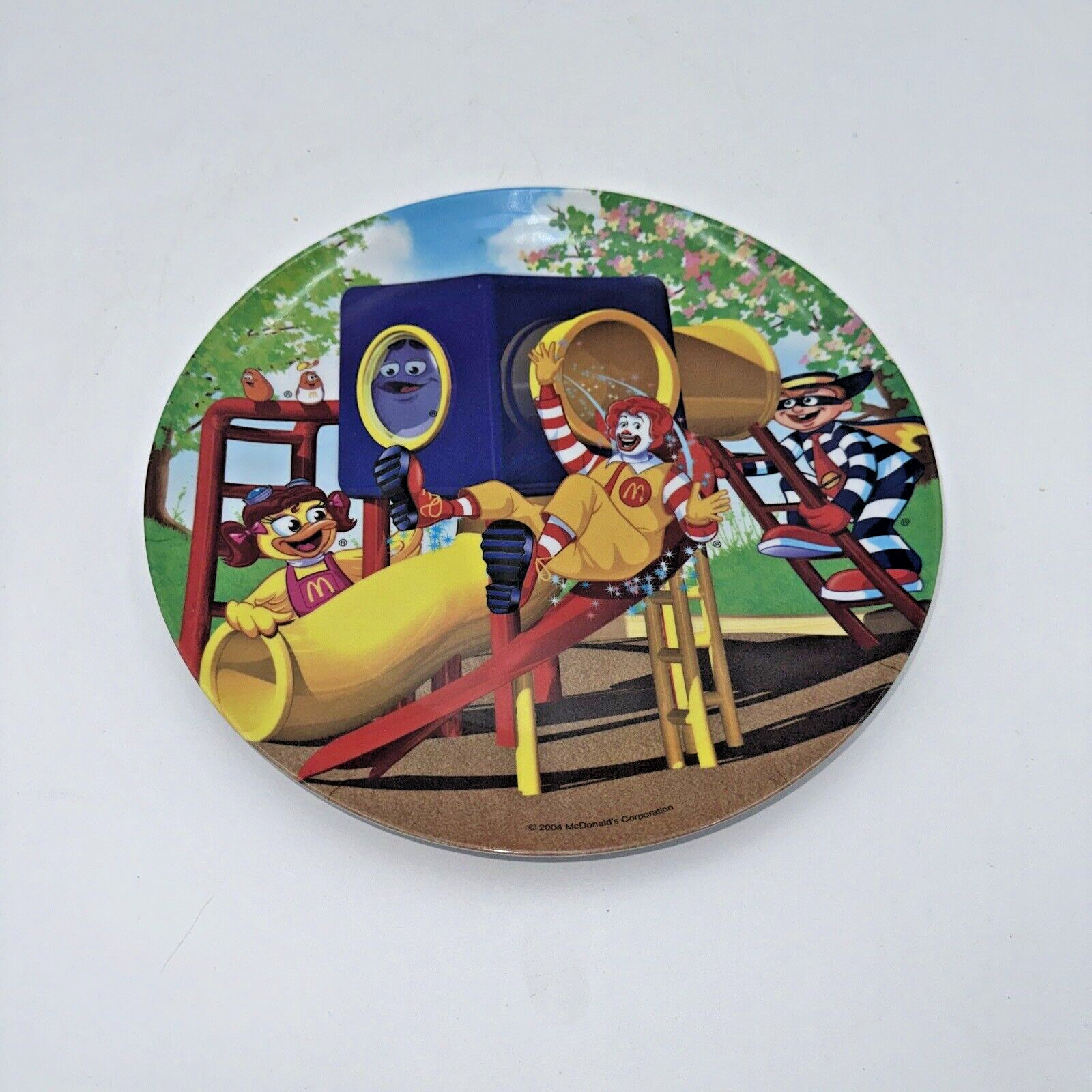 2004 McDonald\'s Playground Plastic Collectors Plate With Ronald & Friends 9.5”