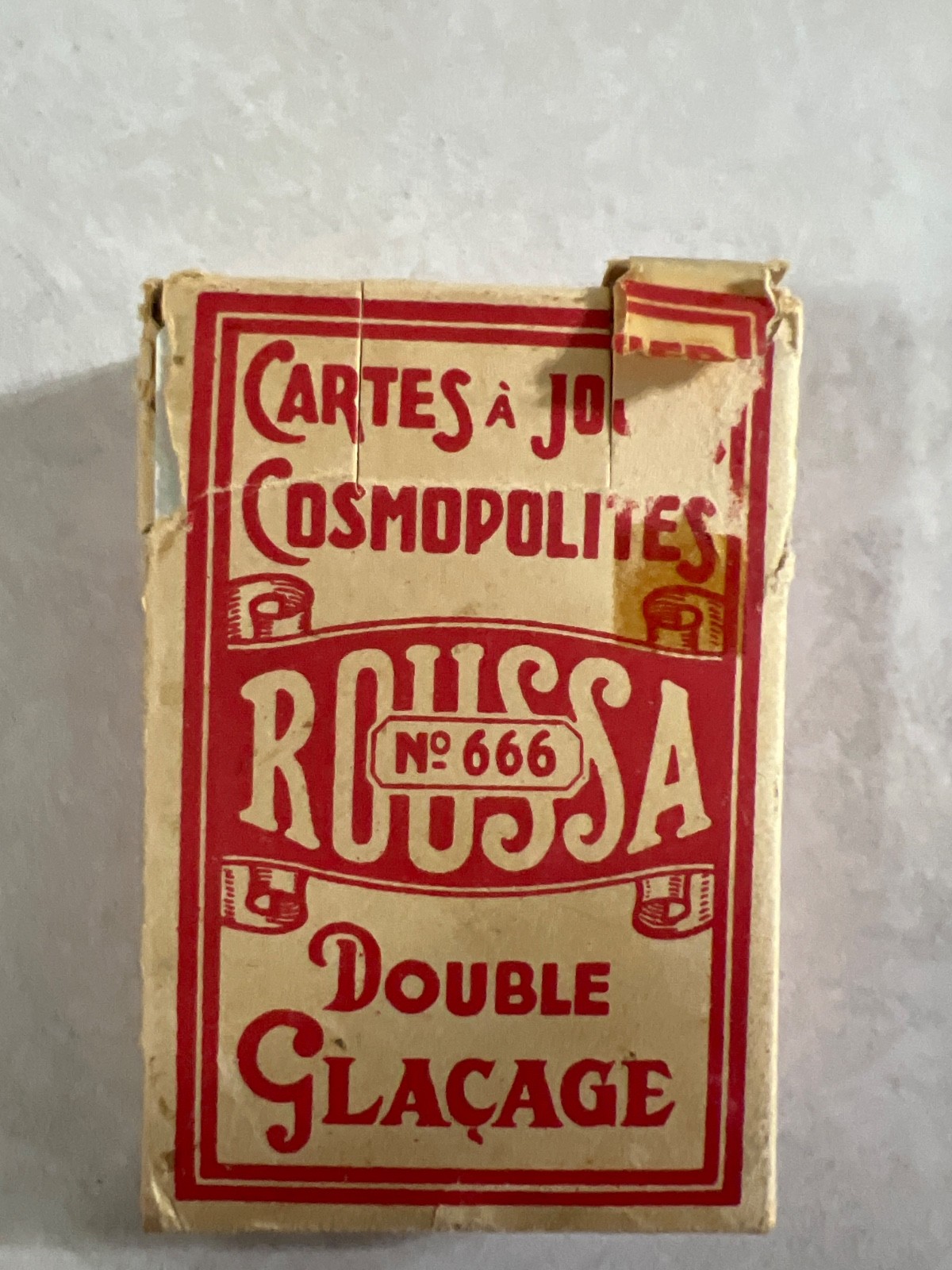 VINTAGE ANTIQUE ROUSSA NO. 666 BELGIAN FRENCH PLAYING CARDS CA. 1930’S