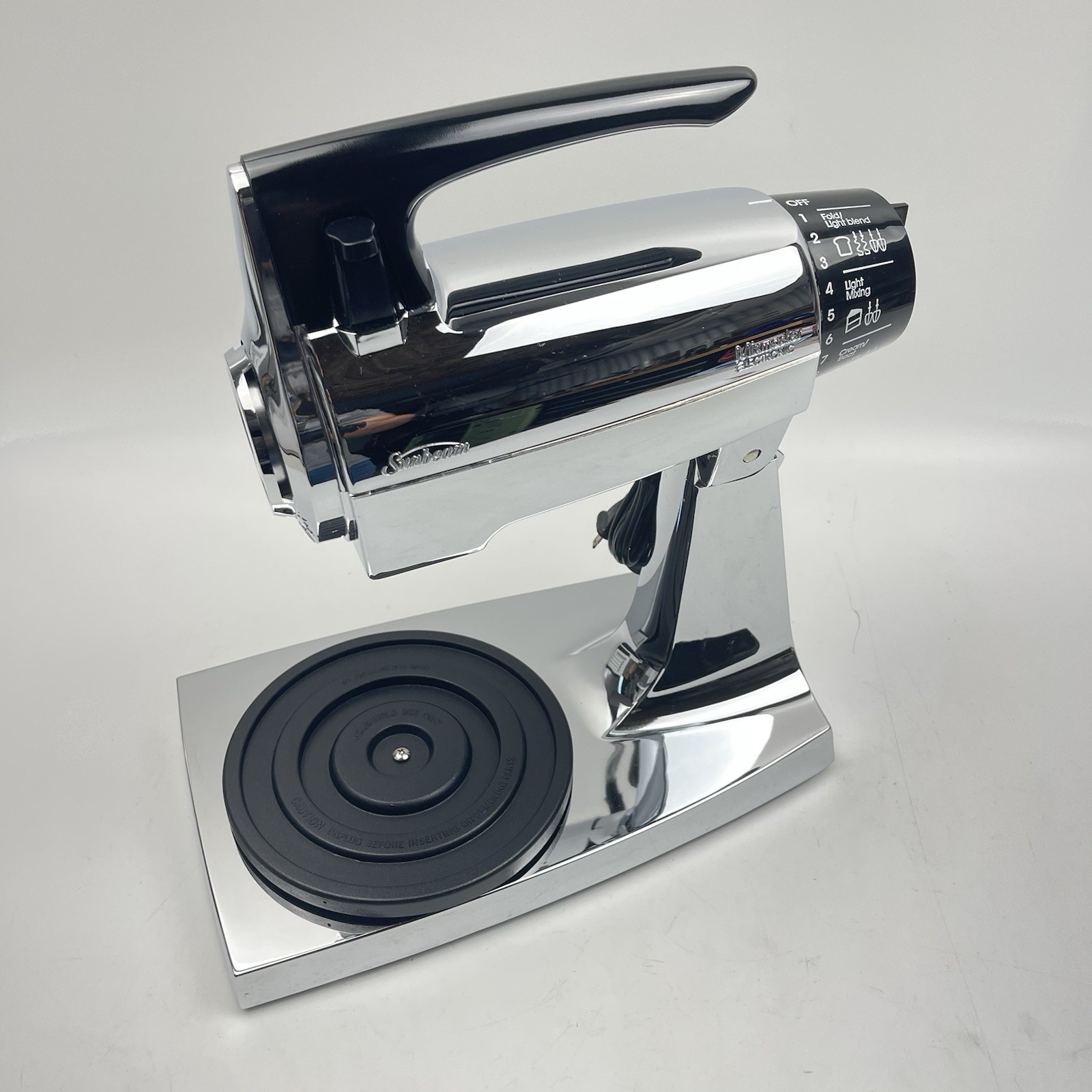 Vintage Sunbeam Mixmaster# 2359 CHROME 12-Speed Stand Mixer - No Accessories