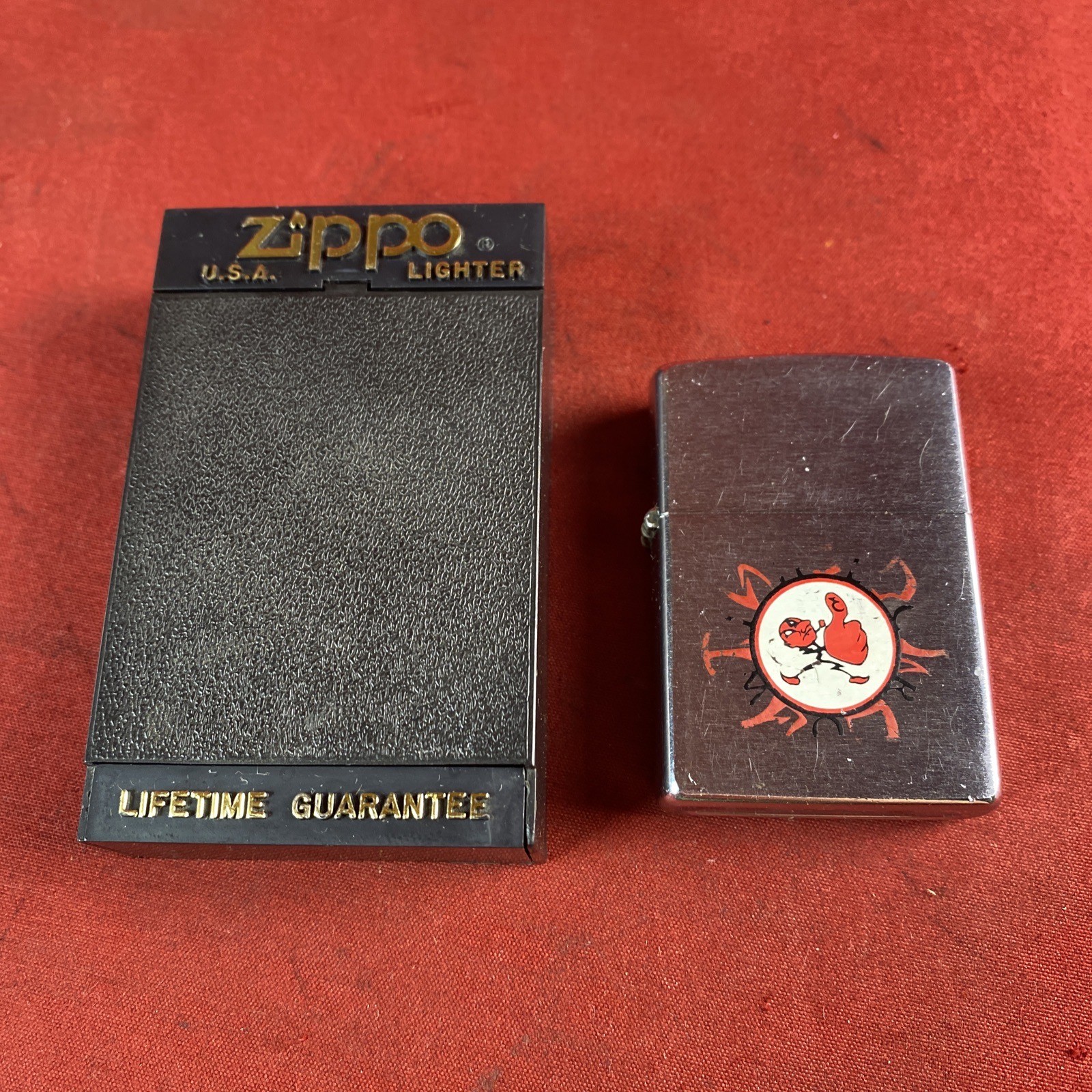 The Crow Zippo Lighter 1996 - Flint Is Broke Has A Weak Hinge - Rare