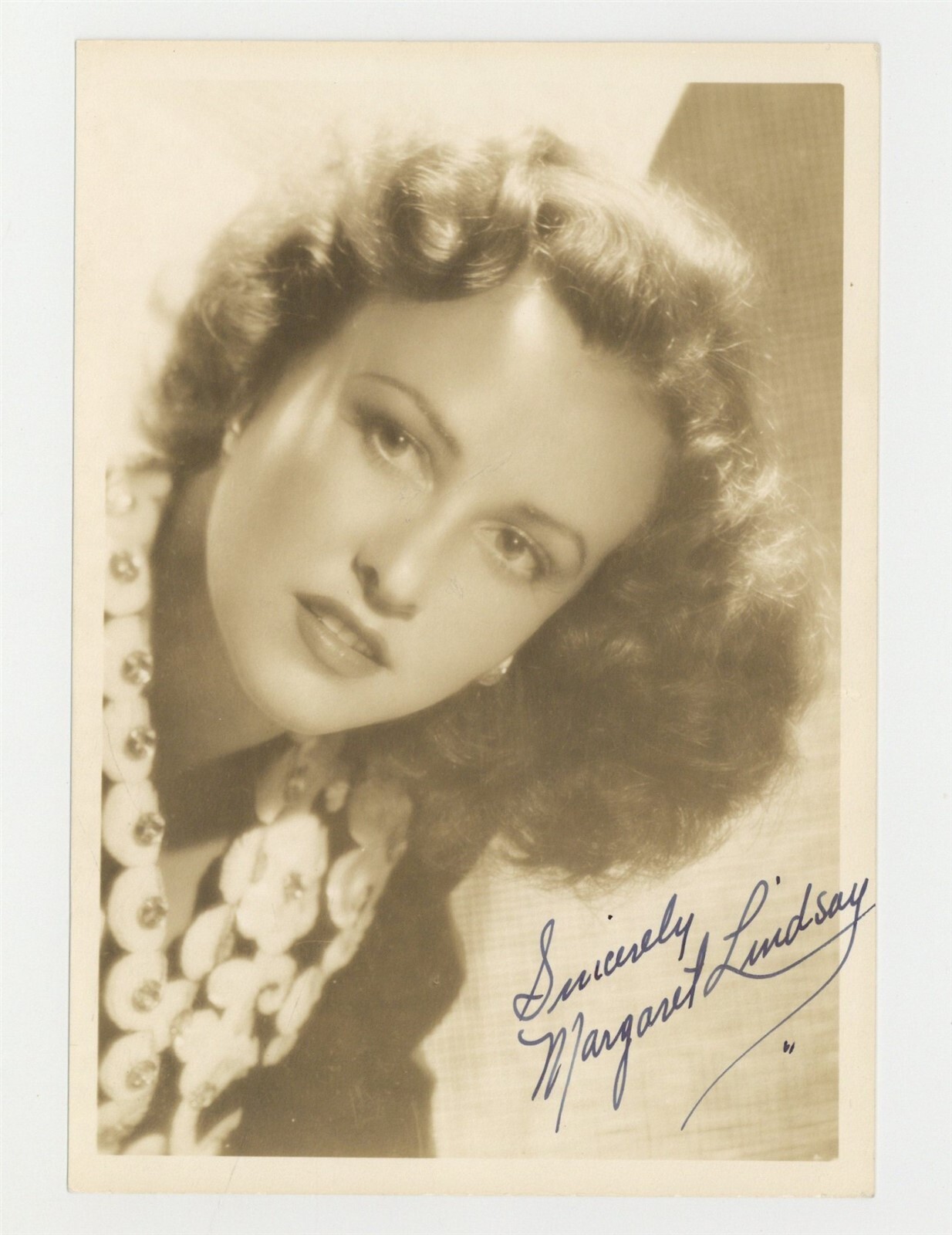 Margaret Lindsay 1938 Hand Signed 5x7 Warner Bros Actress Photo Portrait J14229 Margaret Lindsay 1938 Hand Signed 5x7 Warner Bros Actress Photo Portrait J14229