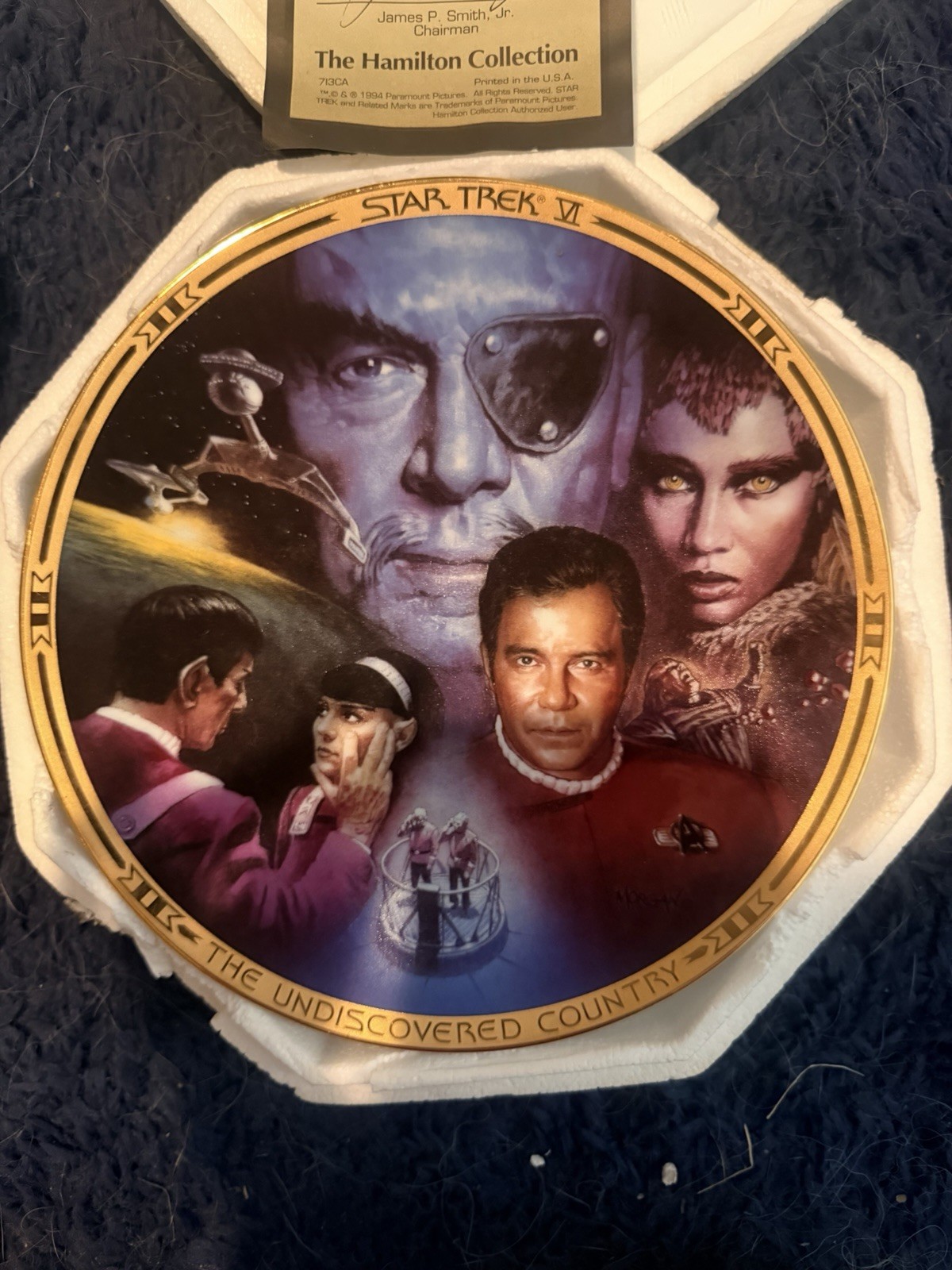 Vintage Hamilton Collection Star Trek Collector Plates Lot of 7 Vintage Hamilton Collection Star Trek Collector Plates Lot of 7