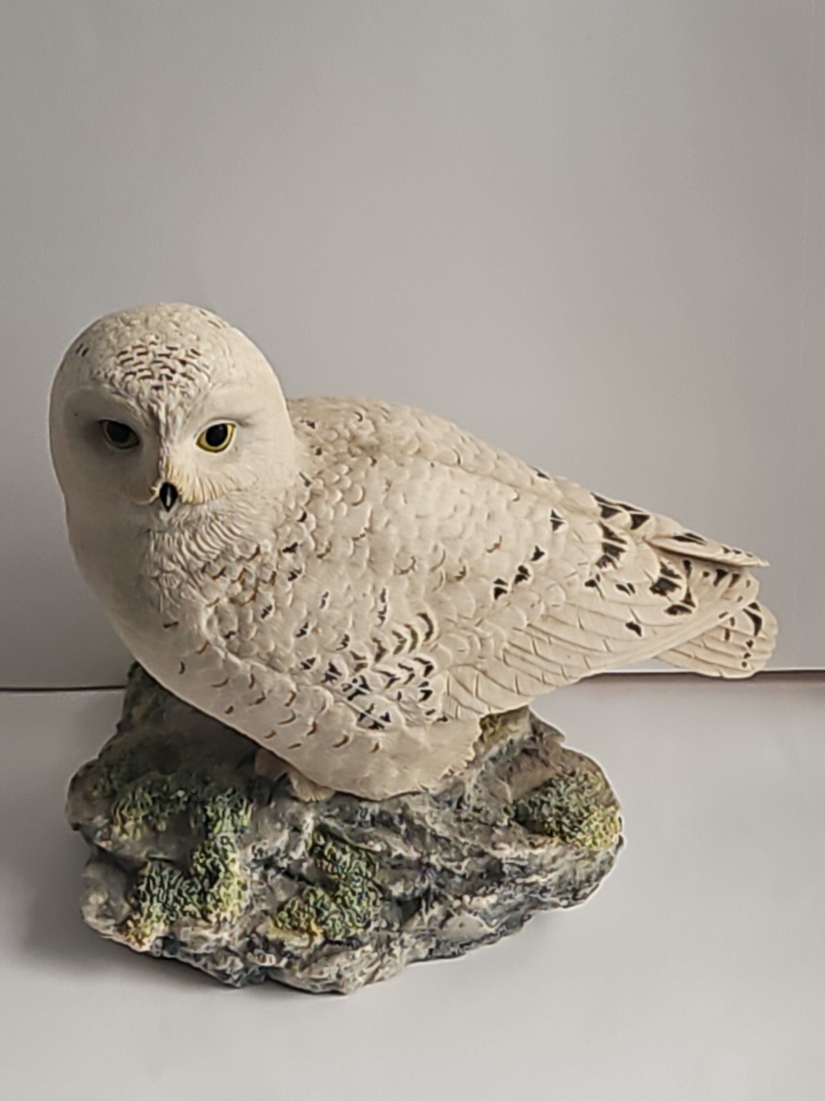 vintage resin wildlife figurine Owl made in Scotland by Border Fine Arts. Vgc