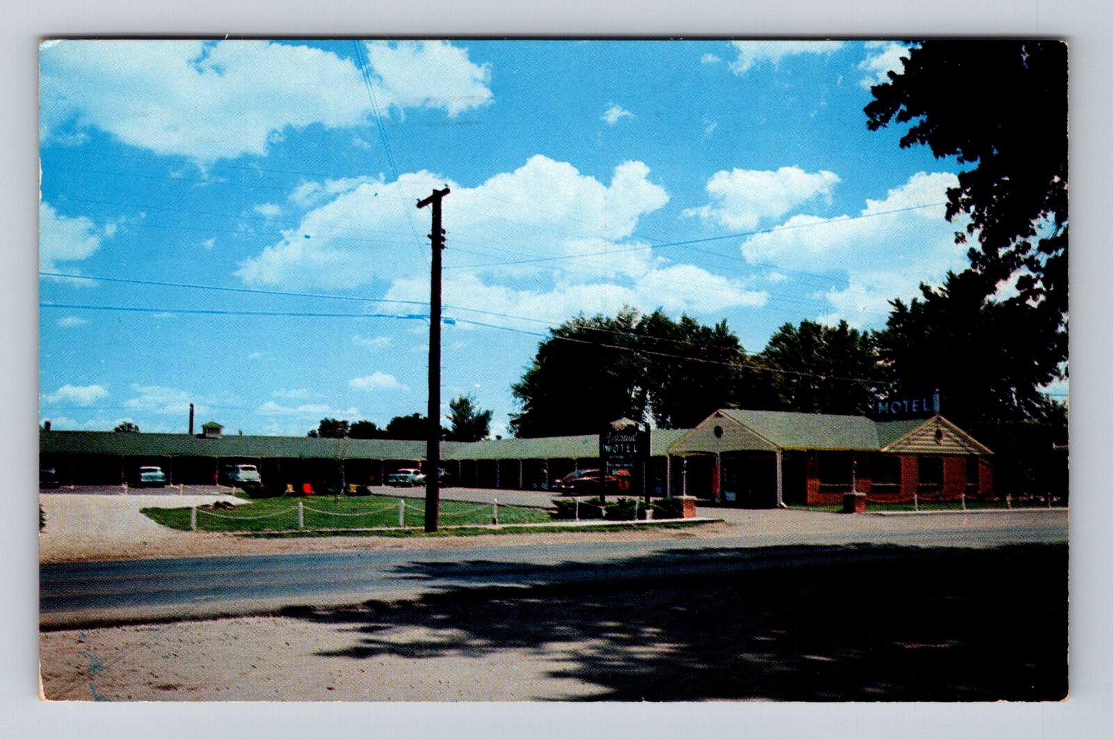 Springfield IL-Illinois, Colonial Motel Advertising, Vintage c1950 Postcard