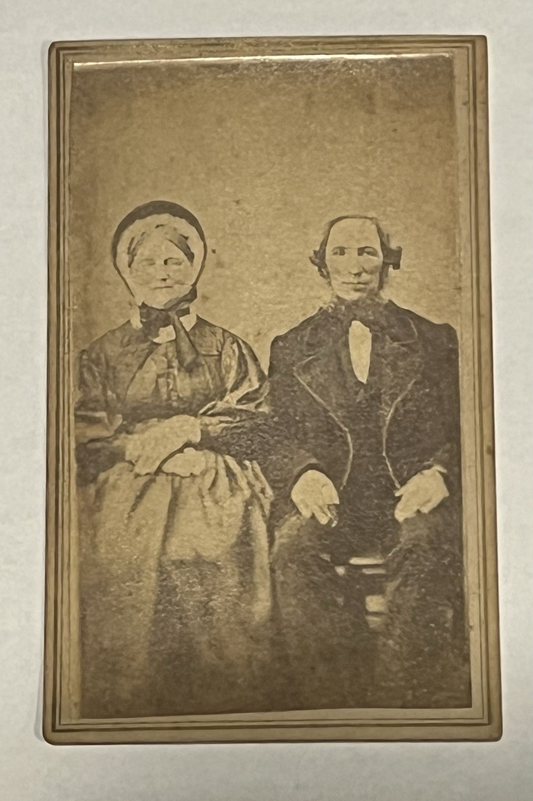 Antique Victorian Couple Portrait – J. T. McCormick’s Gallery, Logan, Ohio