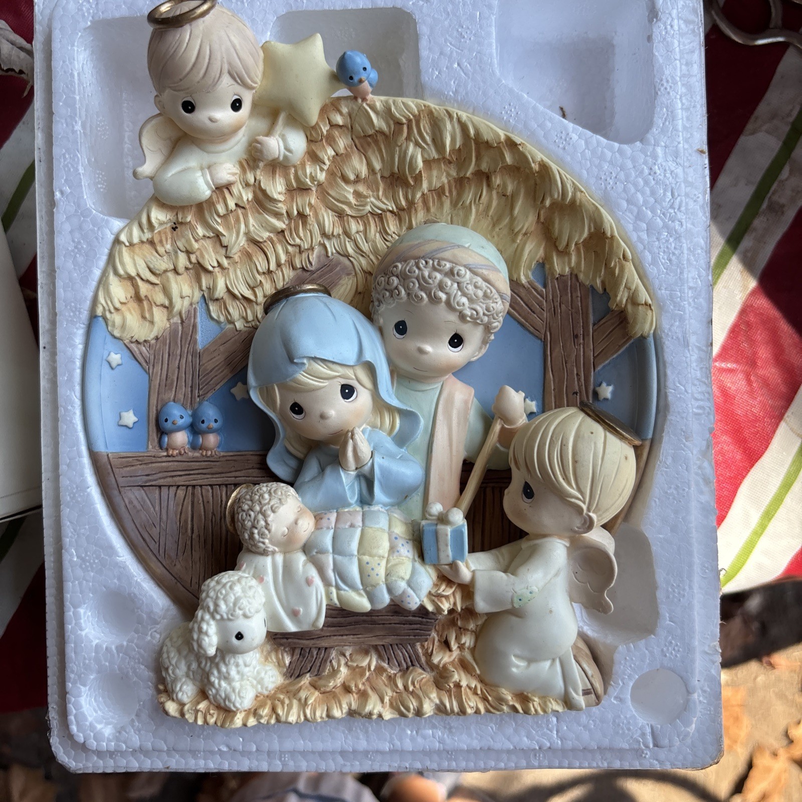 Vtg Precious Moments Gift Of Love Nativity Plt B9772 Ltd Bradford exchange