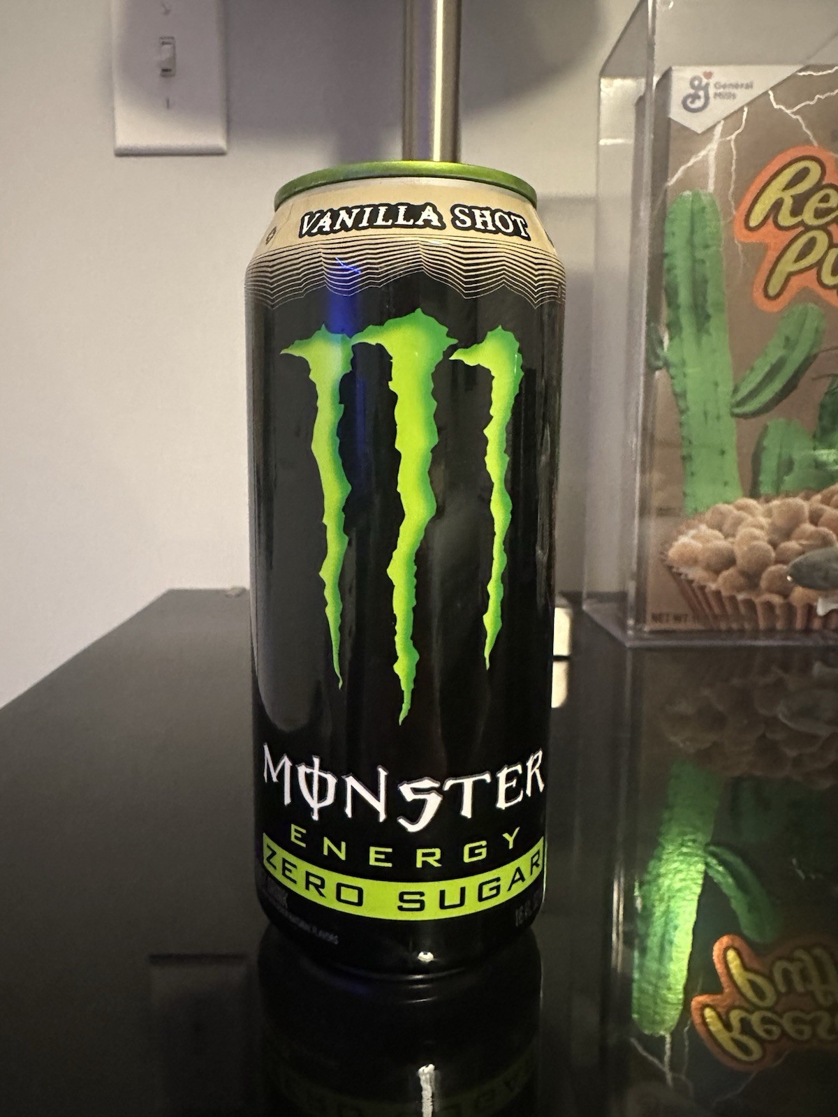 Monster Energy Vanilla Shot Zero Sugar Full Trial Can