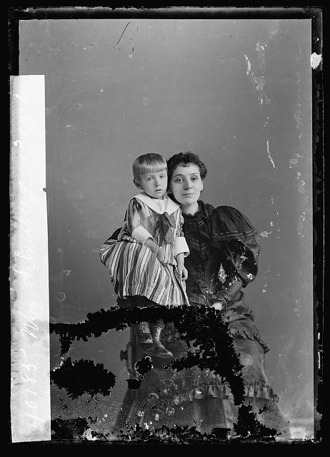 Photo:Mrs Silverburg with Child Portrait c1890s