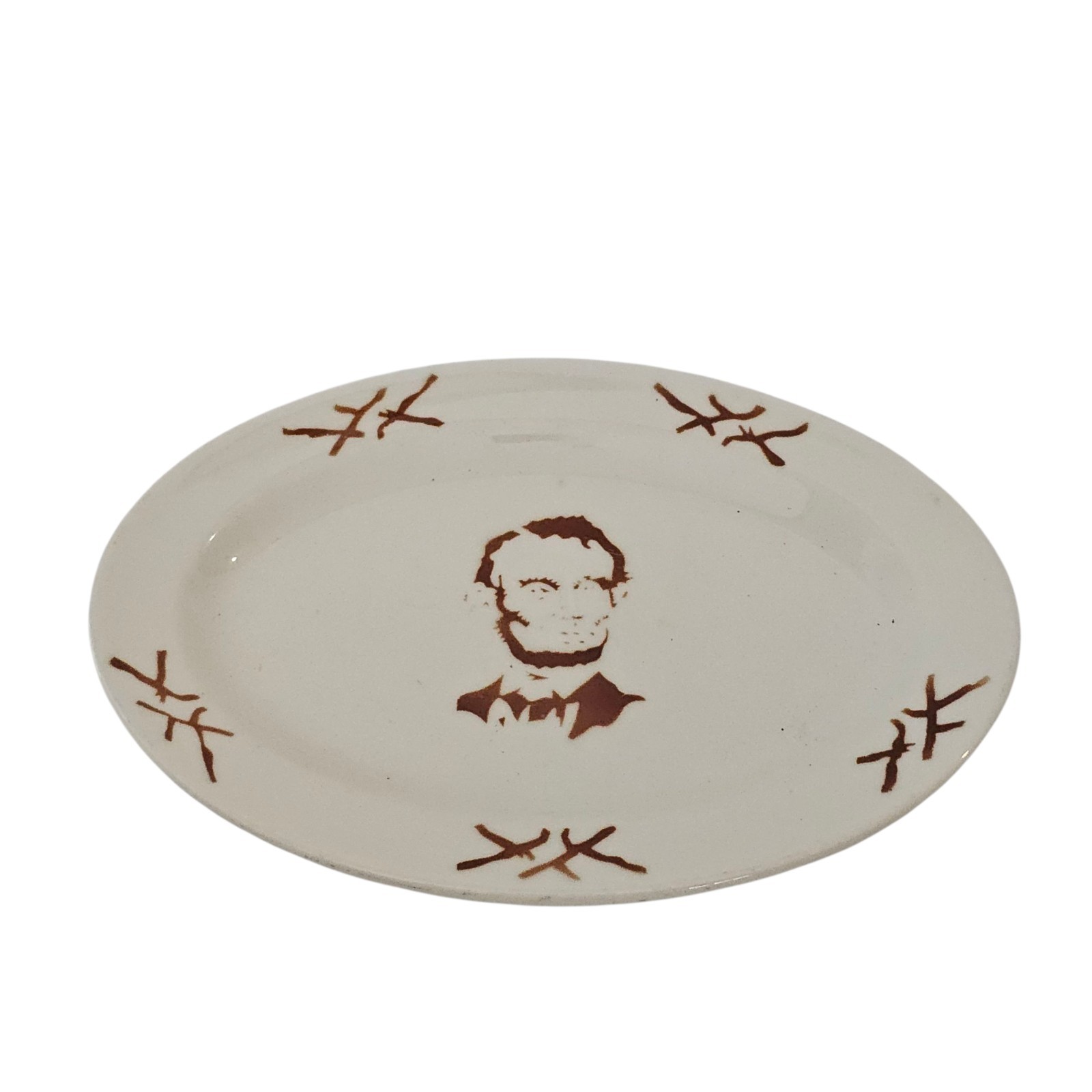 Vintage Abraham Lincoln Mayer China Beaver Falls PA Plate 8 1/2\