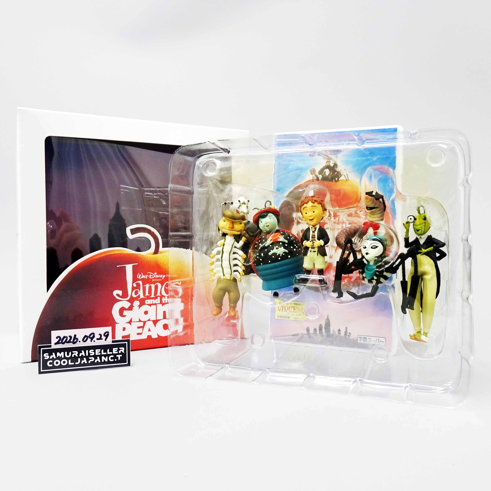 Disney Tim Burton James and The Giant Peach Figure Set of 7 Jun Planning NEW