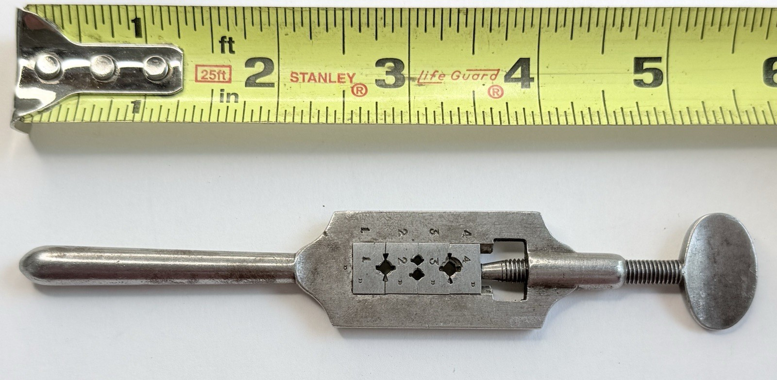 Vintage Jeweler's Die Adjustable Screw Plate Watchmaker Bench Tool