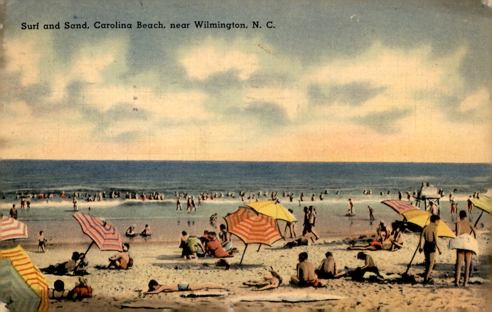 Carolina Beach, Wilmington, N.C., 1943 Postcard