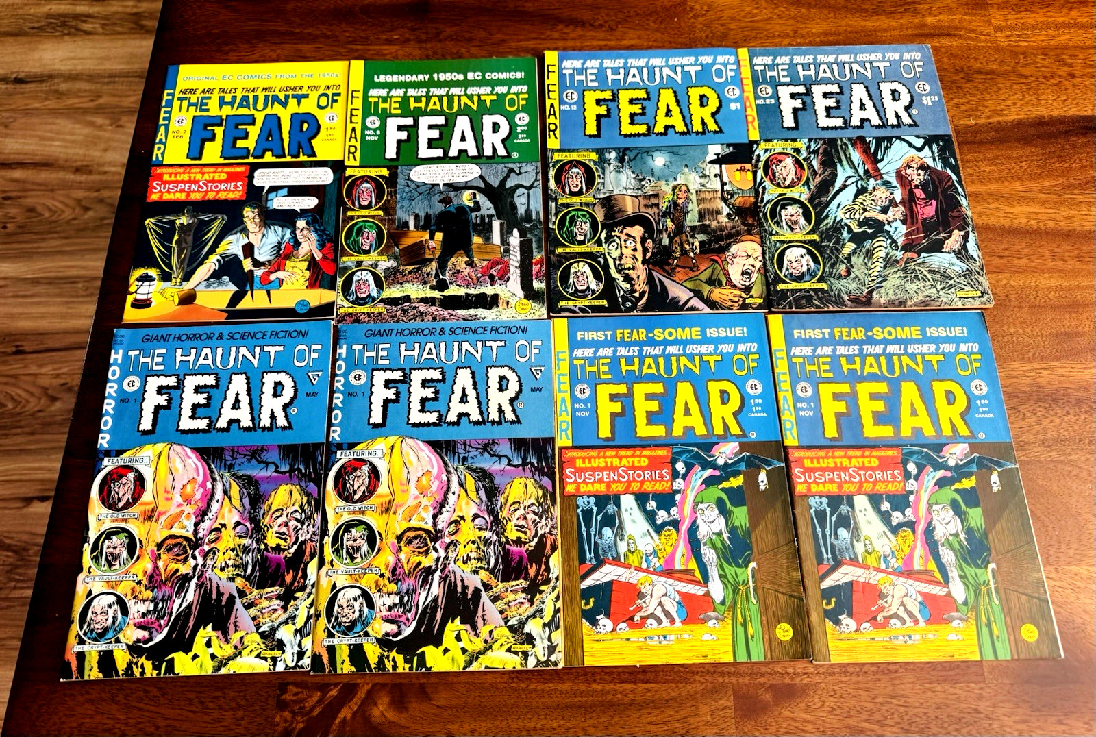 The Haunt of Fear Lot of 8 Comics EC Horror Reprints #1 Giant Size #2 5 12 23
