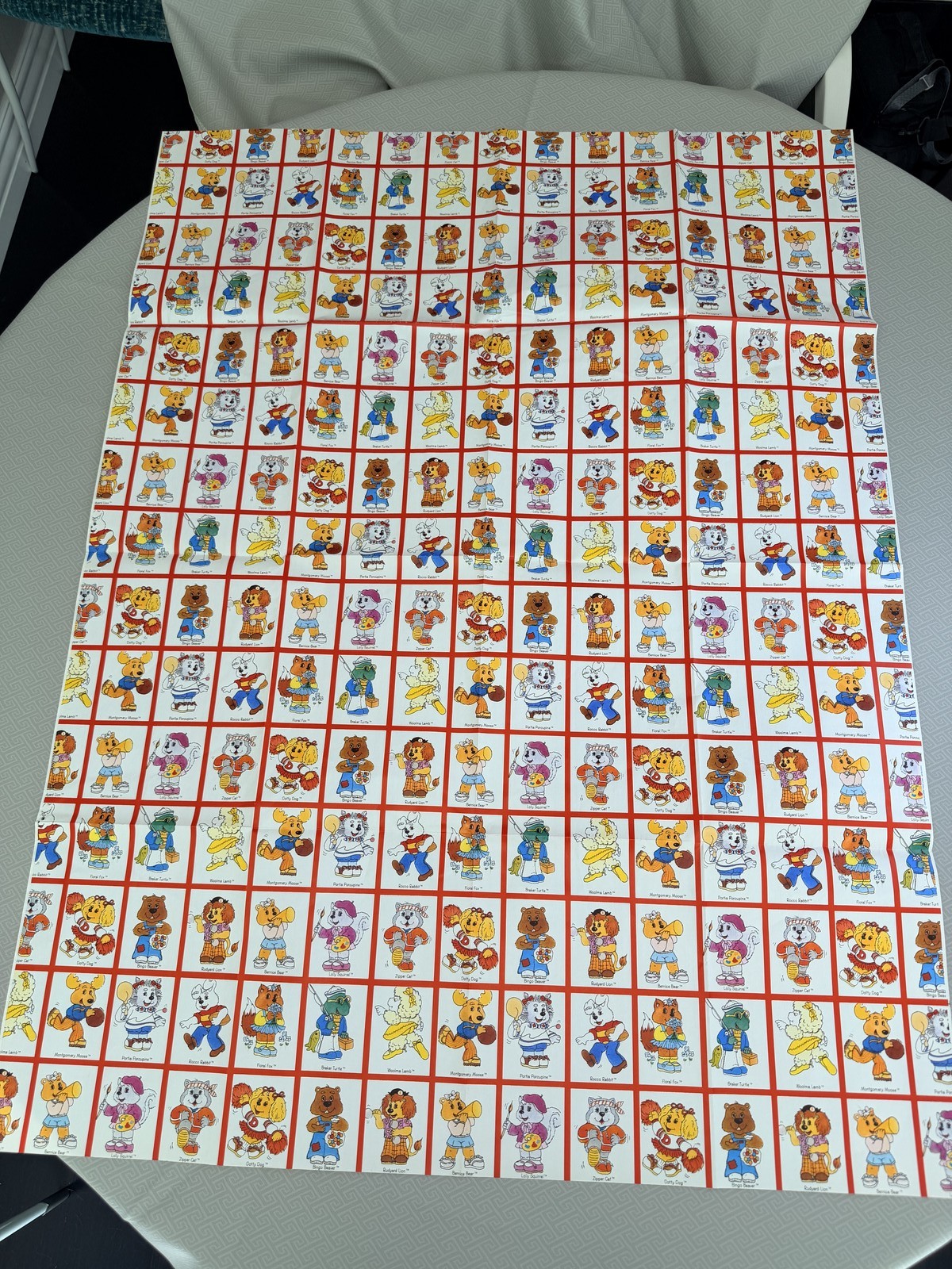 Vtg 1984 American Greetings Get Along Gang Animal Characters New Gift Wrap Vtg 1984 American Greetings Get Along Gang Animal Characters New Gift Wrap