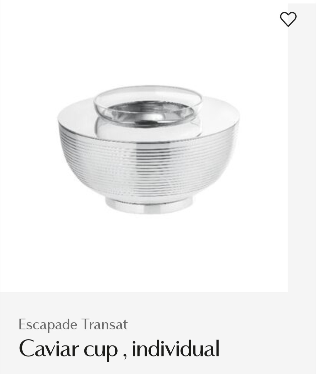Ercuis Caviar Server 