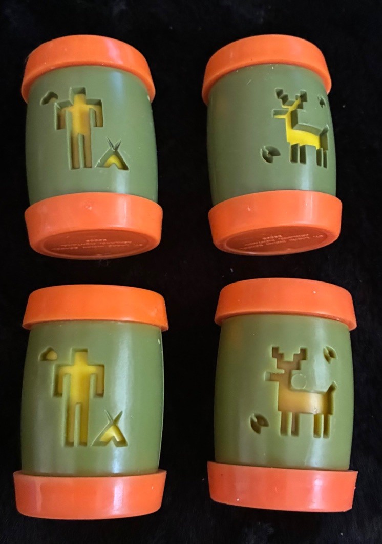 4 Vintage St Labre Indian School  Ashland Montana Plastic Salt & Pepper Shakers