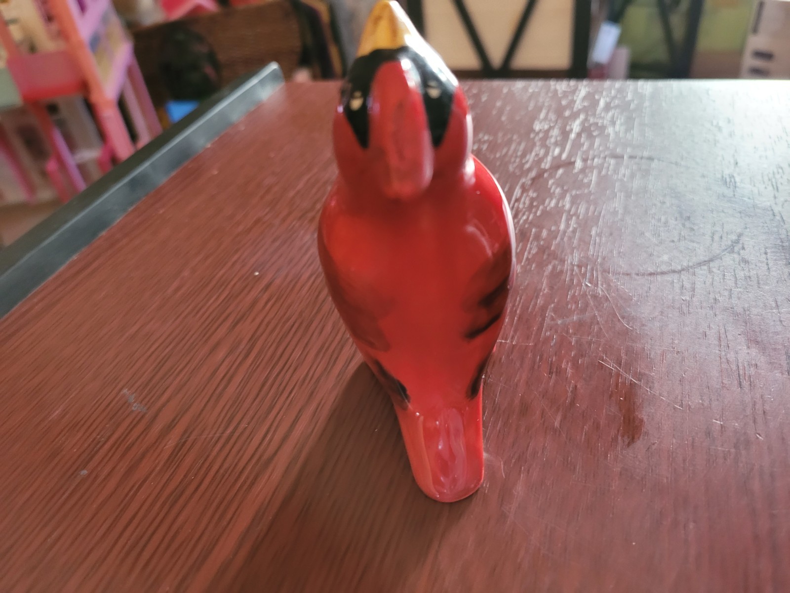 Vintage 2004 Pfaltzgraff Pie Bird Red Cardinal Vent Williams Sonoma