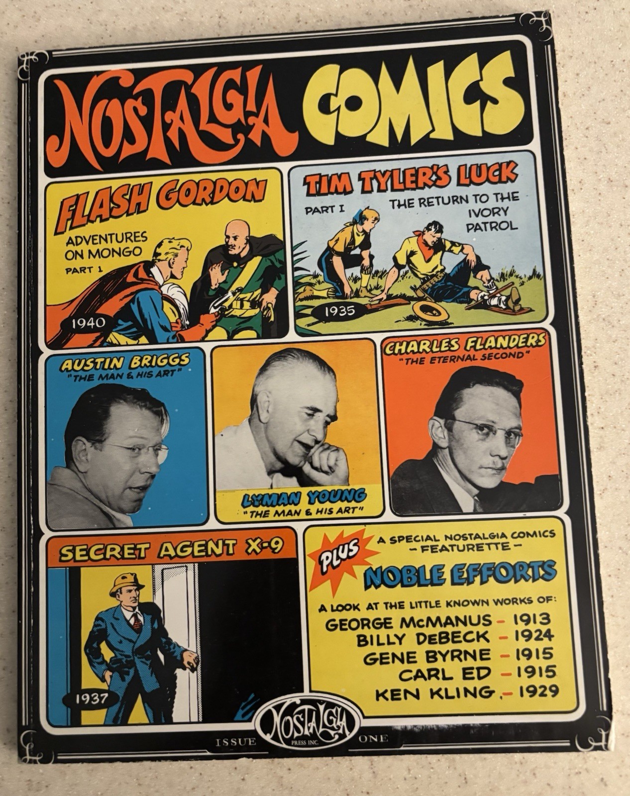 NOSTALGIA COMICS Issue # 1 Vol #1-Collectors Edition-Adventure Strips. NOSTALGIA COMICS Issue # 1 Vol #1-Collectors Edition-Adventure Strips.