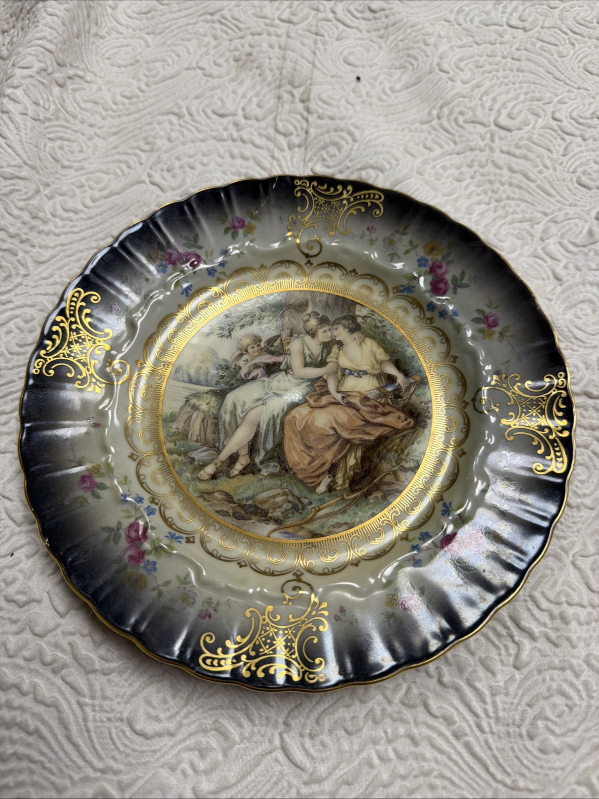 Vintage Mitterteich Germany 87 Bavarian Royal Munich Portrait Porcelain Plate