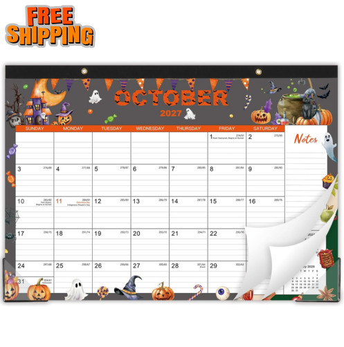 2027 Desk Calendar - Jan. 2027 - Dec. 2027, 12\