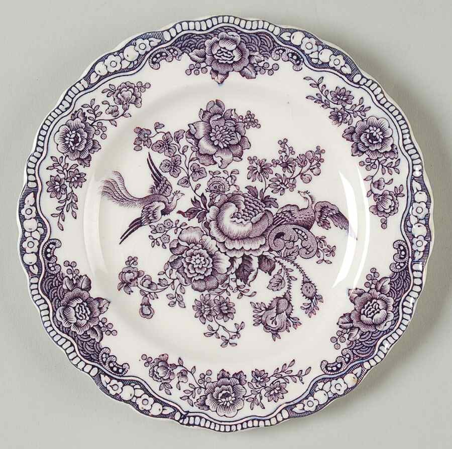 Crown Ducal Bristol Mulberry Bread & Butter Plate 91600