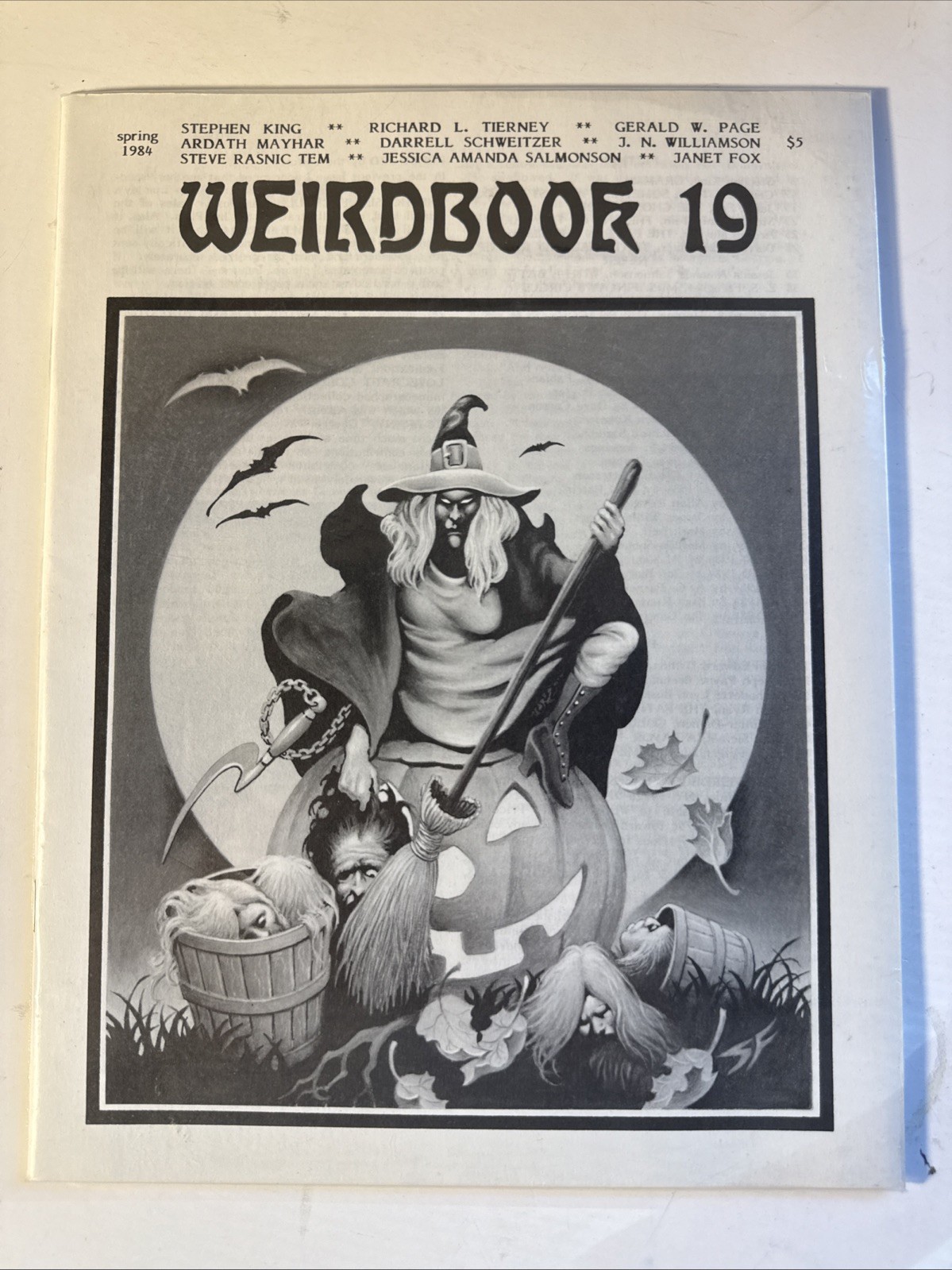 Weirdbook 19 Magazine Spring 1984 Stephen King Janet Fox Horror Pulp Fanzine VTG