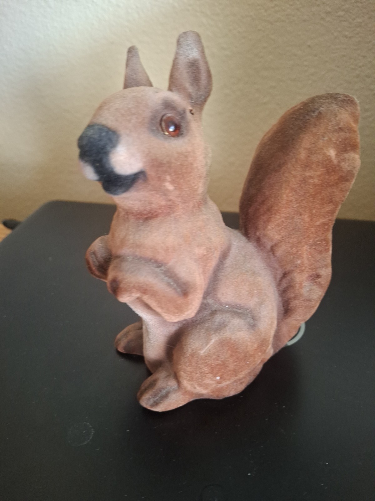  Vintage Fred The Flocked Smiling Brown Squirrel 5 1/4