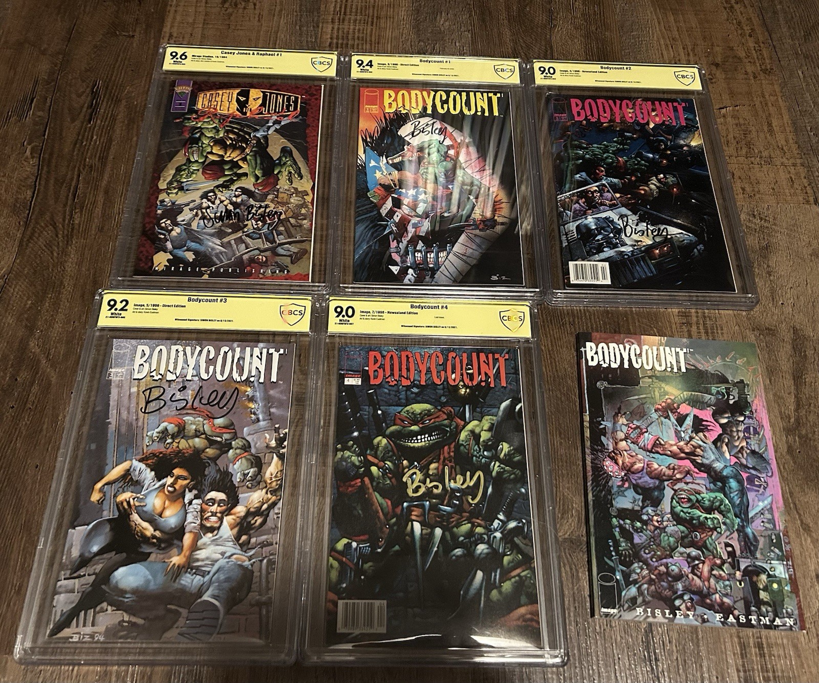 Image Teenage Mutant Ninja Turtles TMNT Bodycount complete set signed plus tpb