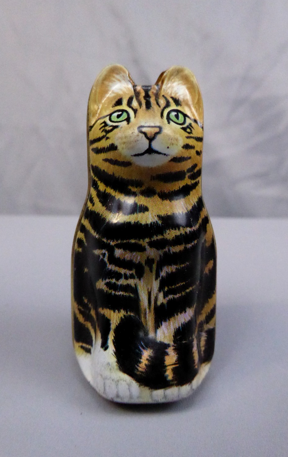 Vintage Hunkydory Design Dana Kubick Cat Tin Trinket Box Tinware Cat Lady 1986