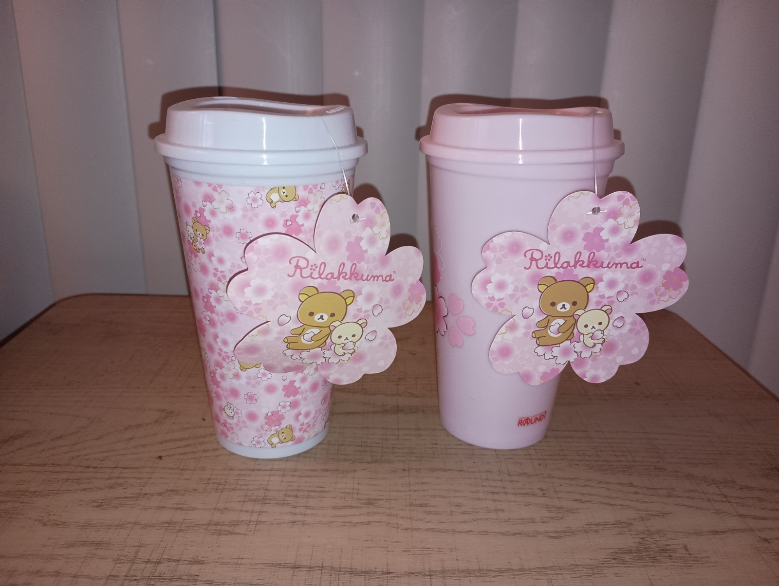 Rilakkuma Round 1 Sakura Cups (Set of 2)
