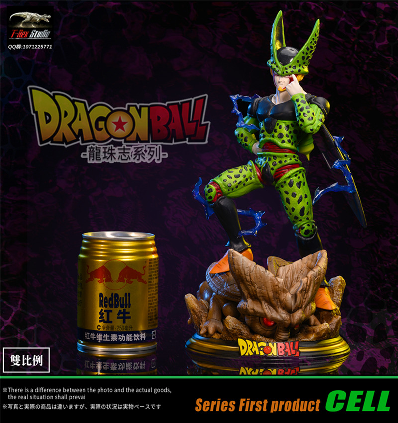 Dragon Ball Z Cell Statue T-Rex Studio GK Resin Figurine Mega 27cm