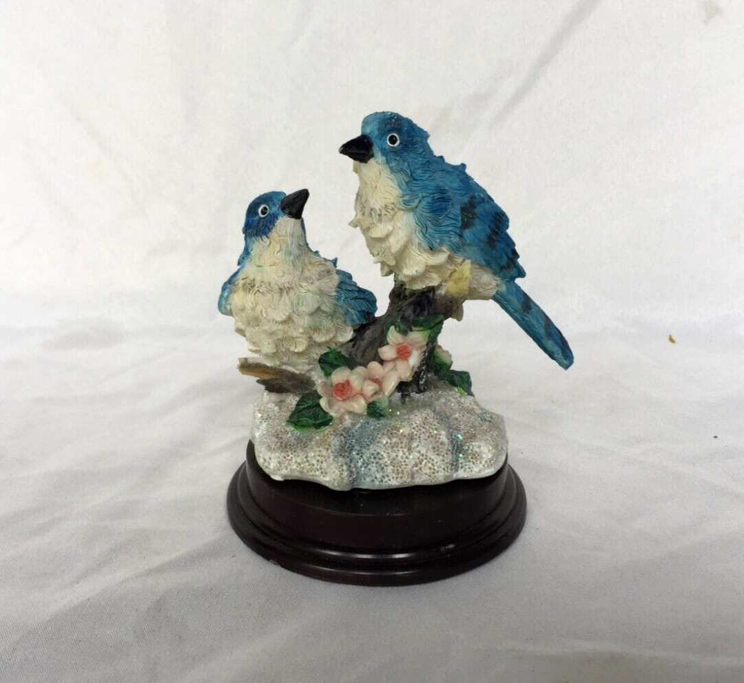 Vintage Realistic Blue Birds Lovely 4\