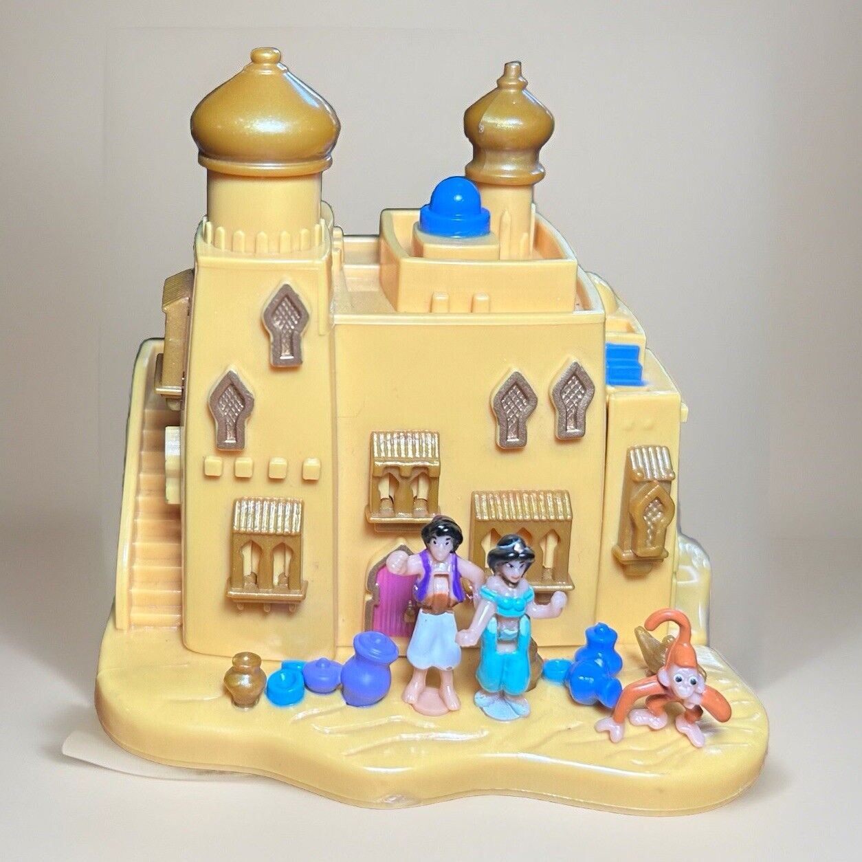 Vintage 1995 Polly Pocket Disney Aladdin Agrabah Marketplace PlaySet Complete