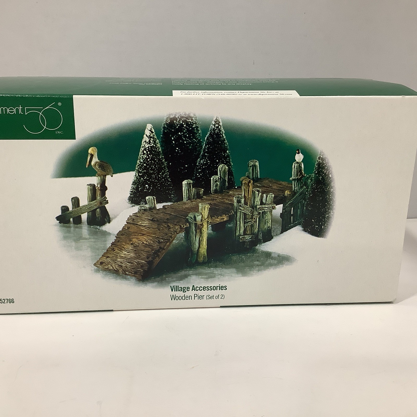 Dept 56  Heritage Village Accessory #52766 “Wooden Pier” Set Of 2