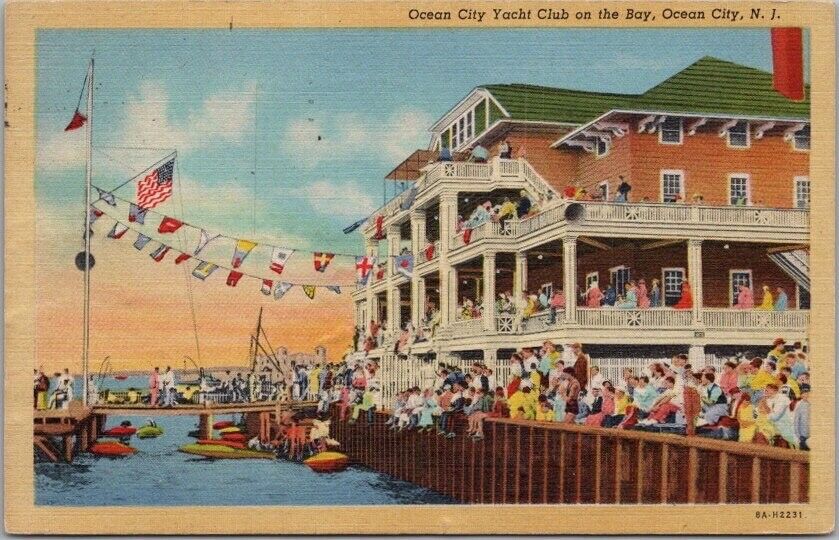 1938 OCEAN CITY, New Jersey Postcard 