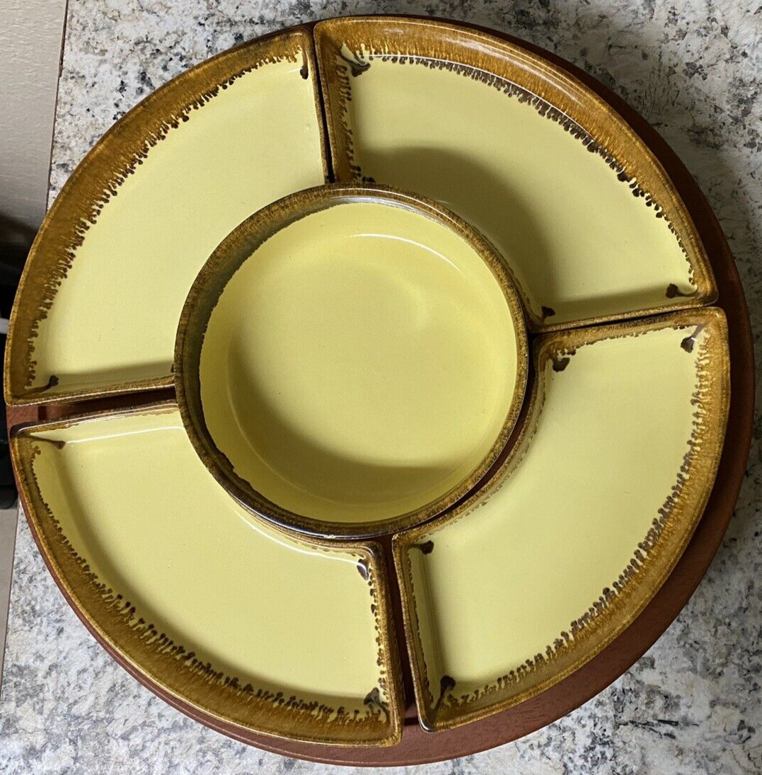 Tomeoni Bros. 5 Piece California Lazy Susan Serving Tray