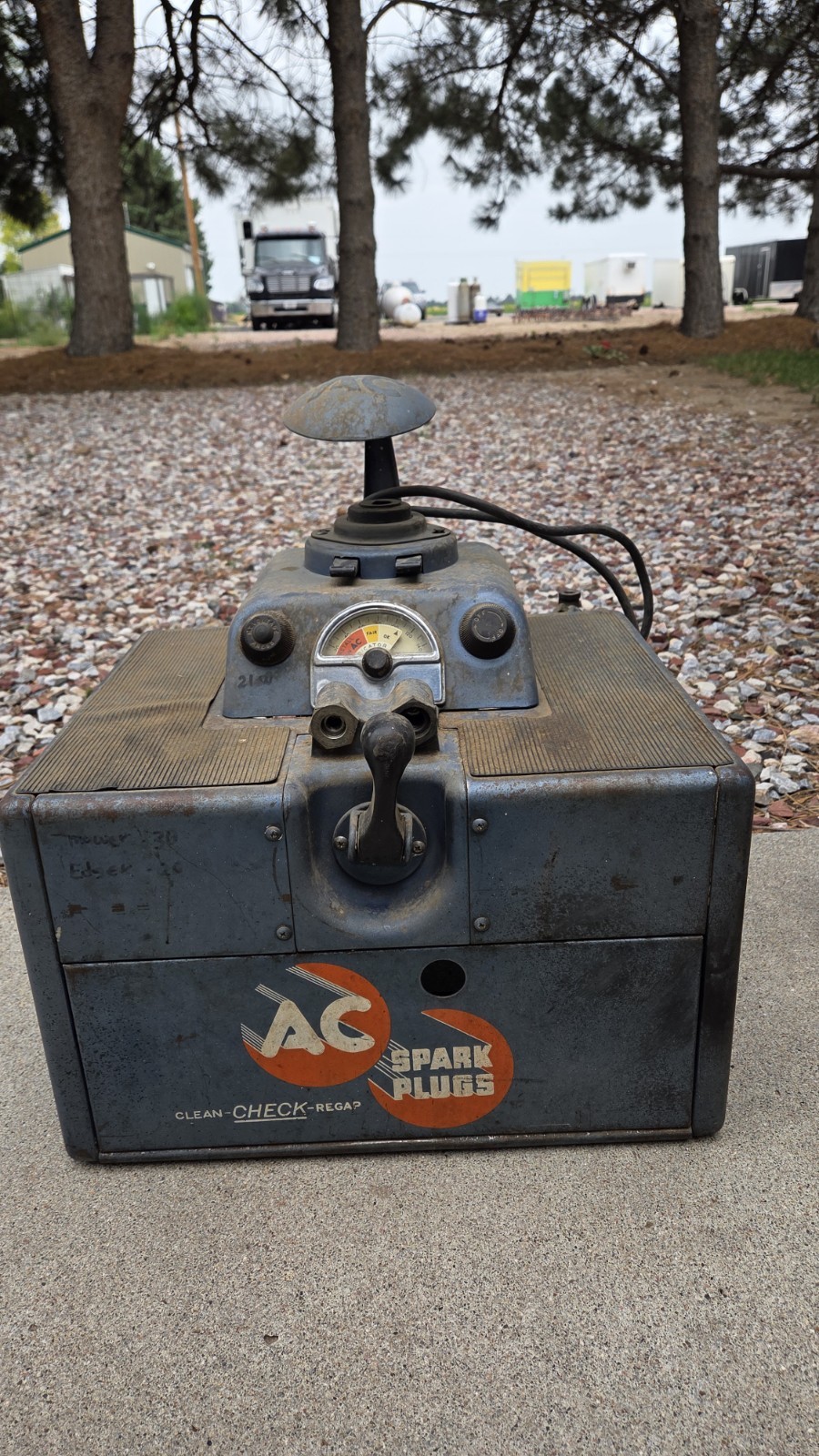 Vintage AC Delco Spark Plug Cleaner & Testing Machine