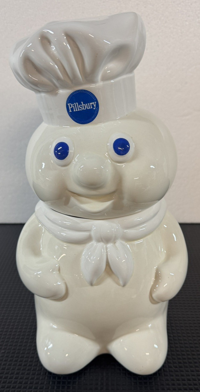 1988 Pillsbury Doughboy Ceramic Cookie Jar - Excellent Condition 1988 Pillsbury Doughboy Ceramic Cookie Jar - Excellent Condition