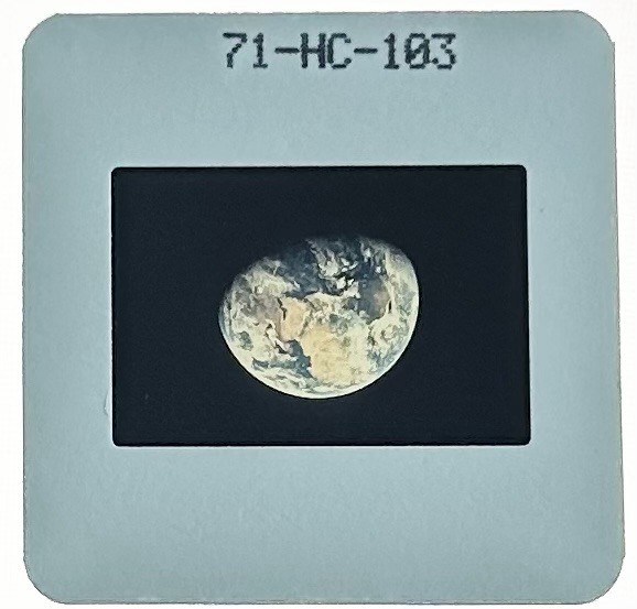 1969 NASA Apollo 11 Earth-Africa #71-HC-103 35mm film slide with paper caption