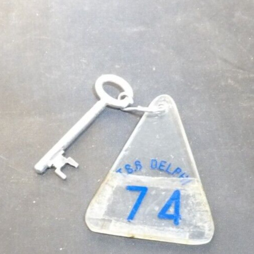 Vintage T.S.S. Delphi steamship Room Key
