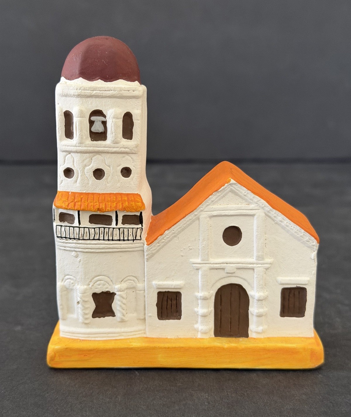 Colombian Folk Art Church Terracotta Pottery Mini Village Chapel Mompox Bolivar