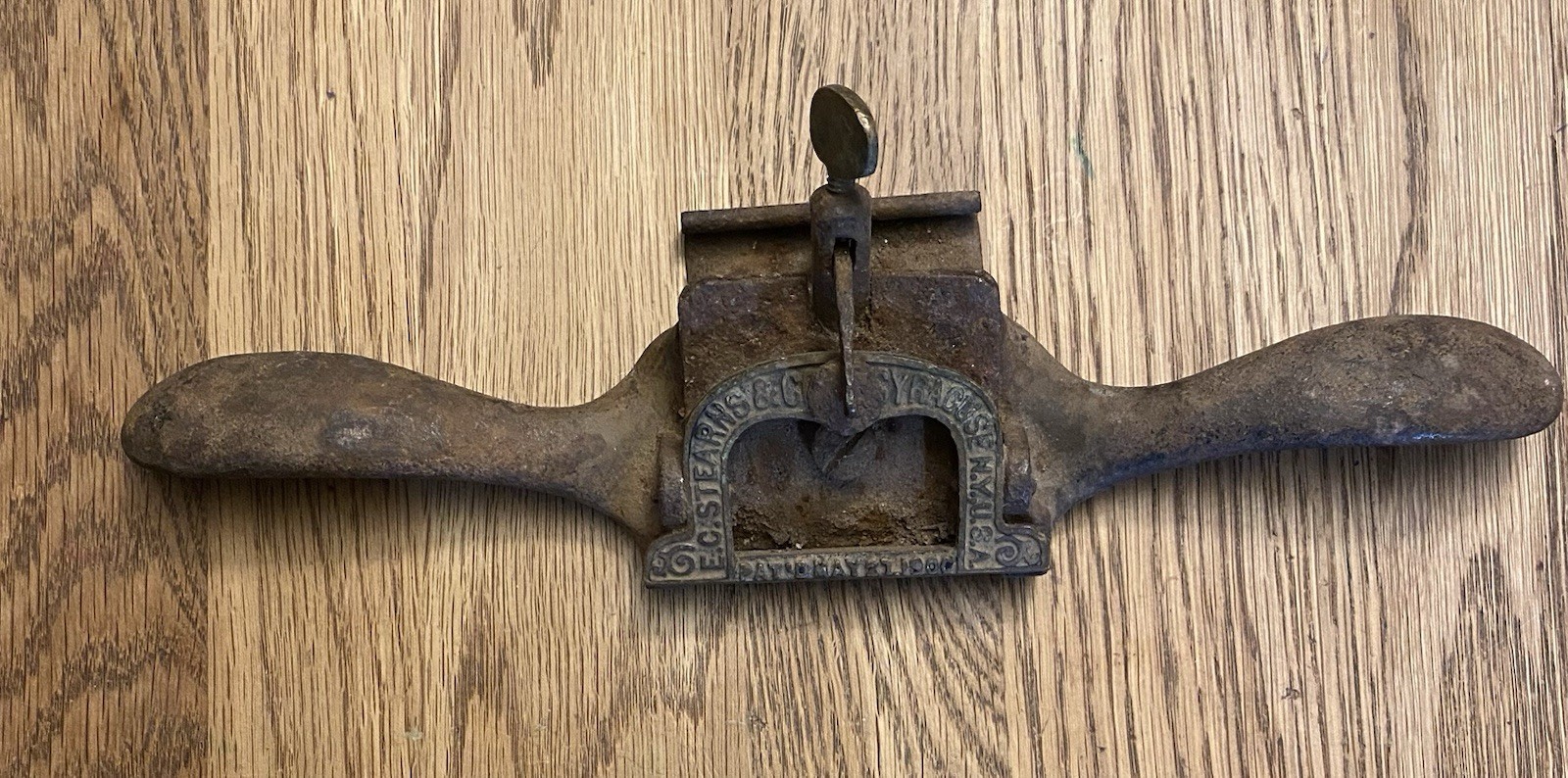 Antique E.C. Stearns & Co. Spokeshave Patented 1900 Syracuse NY